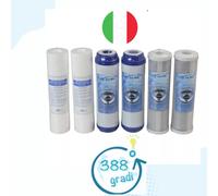 KIT 6 FILTRI CARTUCCE ( 2 SET ) DEPURATORE ACQUA FILTRAZIONE CARBONI UDF PP 5μm