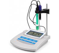 Kit 6 in 1 digitale da banco per pH, con compensazione della temperatura e archiviazione dei dati, misuratore di pH da laboratorio per acquario, laboratorio, fattoria, pesca
