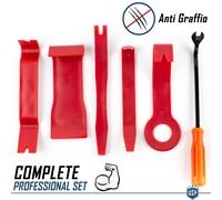 Kit 6 LEVE Smontaggio Plastiche PROFESSIONALI Interni Auto Antigraffio