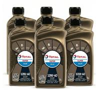 Kit 6 LT Total Super Plus 10W-40 Olio Motore 6x1L Tecnologia Sintetica per Auto