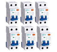 Kit 6 Magnetotermici differenziali Chint NB1L1 25A 1P+N 4,5KA 30MA A 2 Moduli 203337