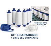 Kit 6 parabordi Majoni Star Fender M2 155X580 con 6 cime incluse