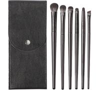 KIT 6 PENNELLI TRUCCO SET CONTORNO VISO E OCCHI MAKE UP PROFESSIONALI ASTUCCIO