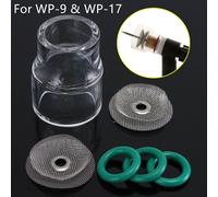 Kit 6 pezzi #12 tazze di vetro per torcia WP-9 WP-17 WP-18 WP-26 TIG con rete me