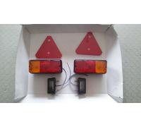 Kit 6 pezzi fanalini luci posteriori per carrello appendice rimorchio agricolo