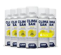 KIT 6 Pezzi Igienizzante CAMP ClimaSan OneShot Spray Climatizzatori Auto 200ml