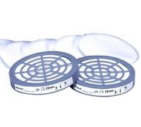 KIT 6 PREFILTRI P2 E 2 ADATTATORI PER SEMIMASCHERA JUPITER FER 428125