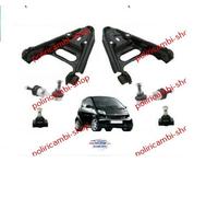 KIT 6 PZ BRACCI SOSPENSIONE ANTERIORE DX-SX SMART FOR TWO 600 700 800 cdi