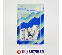 KIT 6 Pz. PARACOLPO E TACCHETTO COPRIVASO SEDILE WC GOMMINI COPRIWATER IN LEGNO
