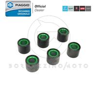 KIT 6 RULLI MASSETTE VARIATORE 10g ORIGINALE PIAGGIO VESPA SPRINT 150 3V IE 2015