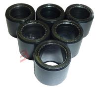 KIT 6 RULLI MASSETTE VARIATORE SCOOTER PER 25X22 18G SYM 300 JOYMAX CITYCOM