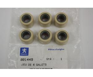 Kit 6 rulli variatore 20,2 X 15 16gr Roller weights Peugeot