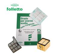 Kit 6 Sacchetti + 6 Dovina + Filtro Hepa + Griglia Protezione Motore VK 135/136