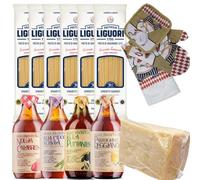 Kit 6 Spaghetti Gragnano + 4 Sughi pronti artiginaali + Formaggio duro Italiano 800 gr da grattuggia + Set Cucina 3 pz OMAGGIO