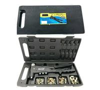 KIT 66 PZ RIVETTATRICE PER INSERTI RIVETTI FILETTATI FILETTI M3 M4 M5 M6