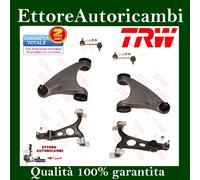 KIT 6pz 4 BRACCI OSCILLANTI ANTERIORI SUP/INF + 2 BIELLETTE TRW ALFA 147-156-GT