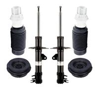 KIT 6PZ AMMORTIZZATORI, COPPIA AMMORTIZZATORI ANTERIORI SUPPORTI E TAMPONI PARACOLPO COMPATIBILI CON PANDA 169 1.1 1.2