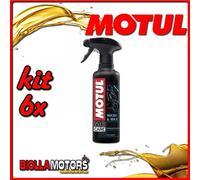 KIT 6X 400ML E1 WASH & WAX MOTUL PULITORE A SECCO E CERA PROTETTIVA 400 ML - 6x