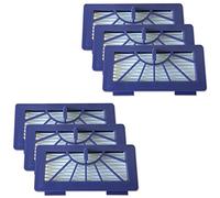 MohMus Kit - 6X Filtro HEPA per Aspirapolvere Adatti per Vorwerk Kobold Folletto VR 100, VR100 - Neato XV11, XV12,XV15, XV21, XV25, XV Signature