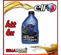 KIT 6X LITRO OLIO ELF SCOOTER MISCELA 2T ARC EN CIEL - 6x 201734