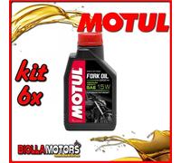 KIT 6X LITRO OLIO MOTUL FORK OIL EXPERT MEDIUM/HEAVY 15W FORCELLA - 6x 105931
