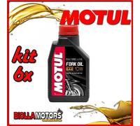 KIT 6X LITRO OLIO MOTUL FORK OIL FACTORY LINE MEDIUM 10W FORCELLA - 6x 105925