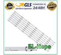 KIT 7 BARRE STRIP 6 LED PER TV 55" POLAROID AGS45994 / P55FS0756A / P55US0756A