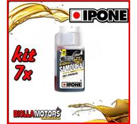 KIT 7X LITRO OLIO IPONE 2T 100% SINTETICO SAMOURAI ( 1 LITRO) - 409720975