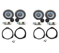 Kit 8 altoparlanti Gladen / Mosconi per BMW X5 E53 Anteriori e Posteriori