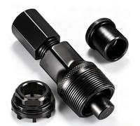 Kit 8 Attrezzi Estrattore Pedivella Bici Acciaio Temprato per MTB e Corsa | Compatibile con Perno Conico, Movimento Centrale, Chiave Fissa 16 mm, Anello di Bloccaggio, per Ciclisti e Meccanici