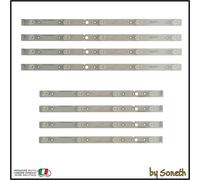 KIT 8 BARRE LED PER LG 43D3503V2W4C1B33118M 43D3503V2W5C1B42718M