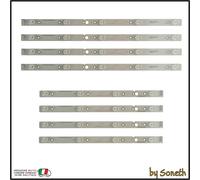 KIT 8 BARRE LED PER LG CRH-A4330300105R74C-REV1.0 CRH-A4330300104L74C-REV1.0
