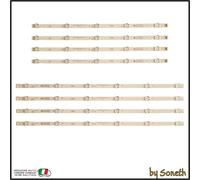 KIT 8 BARRE LED PER PANASONIC TH-55FX580C TH-55FX680C