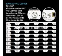 KIT 8 BARRE STRIP LE TV TCL 4C-LB5006-HR2/YH2 LB5005-HR2 50HR330M05A5