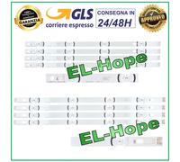 KIT 8 BARRE STRIP LED PER TV LG 42" LB32 (A) - LB33 (B) INNOTEK DRT 3.0 TYPE R01