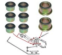 Kit 8 Boccole SUPPORTO BRACCIO OSCILLANTE ANT.Ø 29 x Iveco Daily I II 30-8 35-8