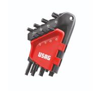 kit 8 brugole torx con foro chiavi mascio piegate - USAG 280 STX/S8C