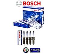 KIT 8 CANDELE BOSCH ALFA ROMEO 145 146 147 156 166 GTV MOTORI TWIN SPARK 16V