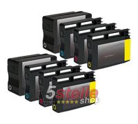 KIT 8 CARTUCCE 932XL 933XL PER HP OFFICEJET 7510A 7610 7612 7110 Wide Format