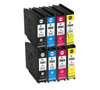 KIT 8 CARTUCCE COMPATIBILI PER EPSON T7551 T7552 T7553 T7554 WF-8090 D3TWC WF-8090 DTW WF-8090DW