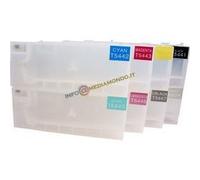 KIT 8 CARTUCCE RICARICABILI CON CHIP PER EPSON STYLUS PRO 4800 - 300ml NEW