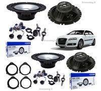 Kit 8 Casse Altoparlanti Alpine Sxe 1750S Ant+Post per AUDI A3 8P 5 Porte + Cavi