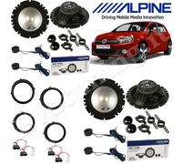 Kit 8 Casse Altoparlanti Alpine SXE1750S Ant+Post per VW GOLF 6 VI 2008 2012
