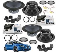Kit 8 Casse Altoparlanti Audison Apk 165 Anteriori e Posteriori per Alfa 147