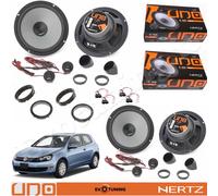 Kit 8 Casse Altoparlanti Hertz Ant+Post completo Adattatori per VW Golf 6 (VI)