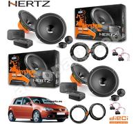 Kit 8 Casse Altoparlanti Hertz DSK 165.3 Ant+Post per Volkswagen Golf V (5)