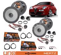 KIT 8 Casse Altoparlanti Hertz K165 Anteriori e Posteriori per Alfa Romeo Mito