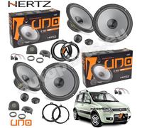 Kit 8 Casse Altoparlanti Hertz K165 per Fiat Panda dal 2003 con Griglie Tweeter