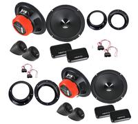 KIT 8 CASSE ALTOPARLANTI PER VW TOUAREG ANT + POST HERTZ DSK 165.3 160W
