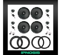 Kit 8 casse FOCAL per VW Golf V + 4 Supporti Anteriori e Posteriori + 4 Connett